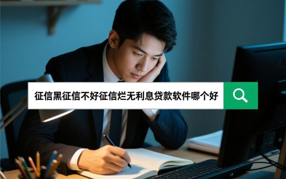 征信黑无利息贷款软件哪个好