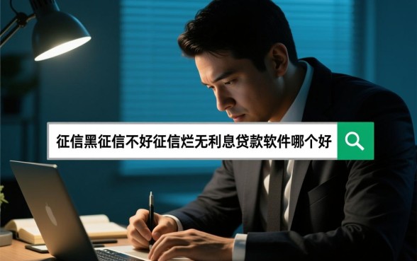 征信黑无利息贷款软件哪个好