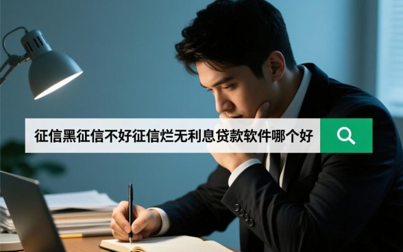 征信黑无利息贷款软件哪个好