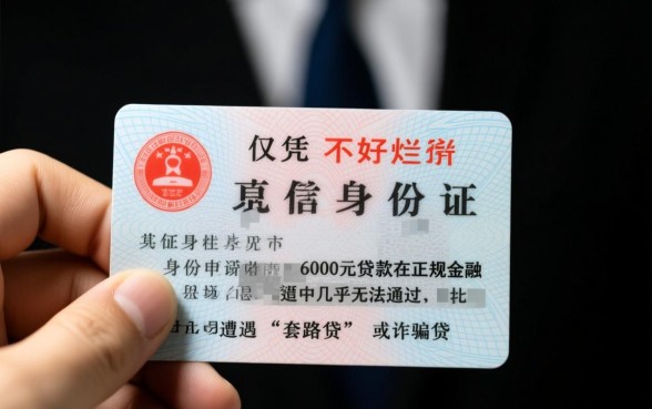 征信不好凭身份证贷款6000能下款吗