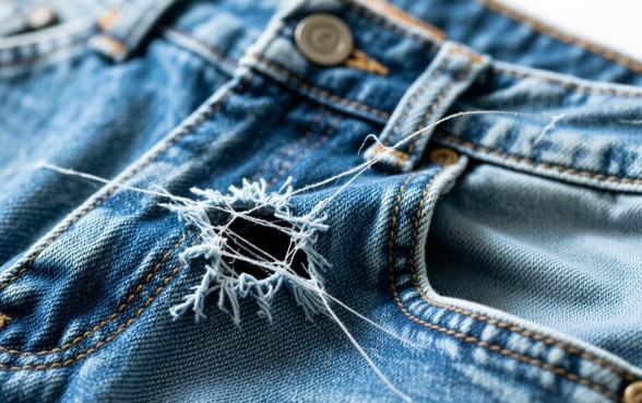 软的牛仔裤刮了个口子怎么补救