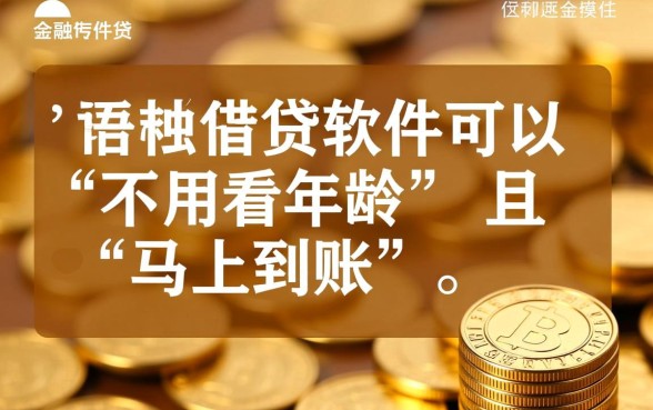 借钱软件马上到账不看年龄