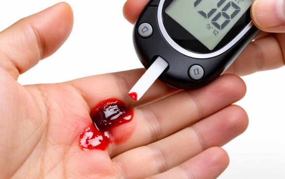 手破口子流的血能测血糖吗