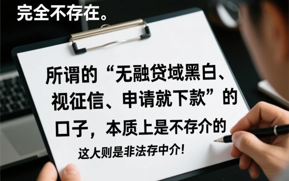 无视黑白无视征信申请就下款的口子是真的吗