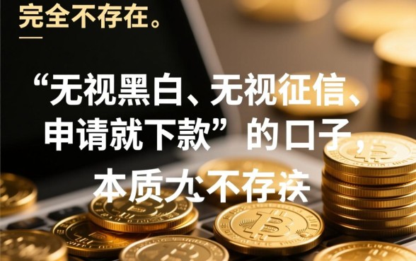 无视黑白无视征信申请就下款的口子是真的吗