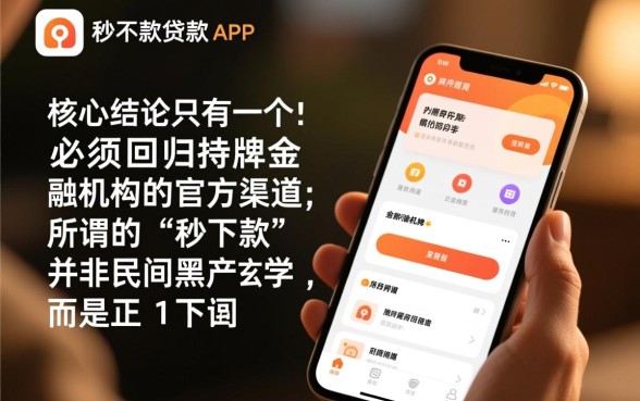 哪里可以找到真正秒下款的贷款app