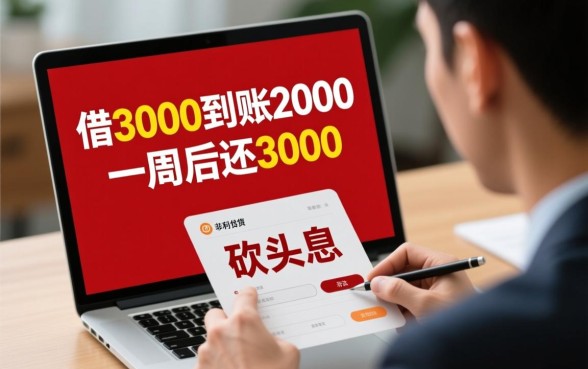 借3000到账2000一周后还3000