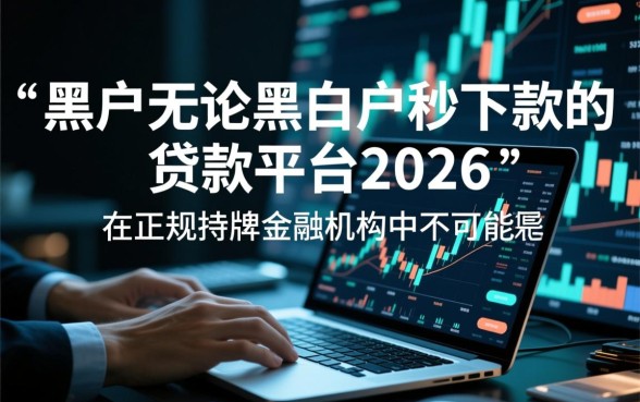 黑户秒下款平台2026有哪些