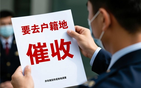 催收说要去户籍地是真的吗