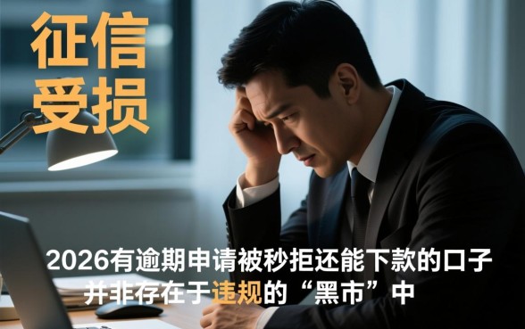 2026有逾期申请被秒拒还能下款的口子