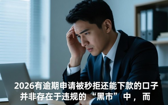 2026有逾期申请被秒拒还能下款的口子