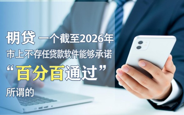 有什么贷款软件可以百分百通过的2026