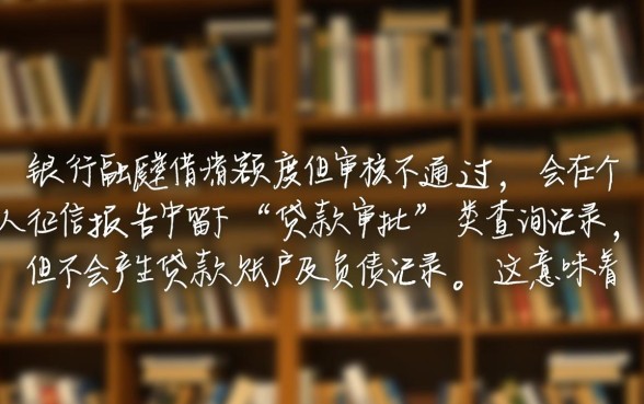 工行融e借有额度审核不通过上征信吗