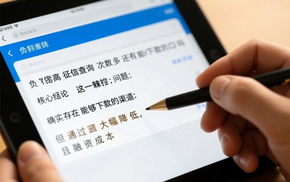 负债高征信查询多能下款吗