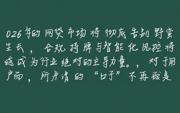 2026年好下款的网贷口子有老哥知道么