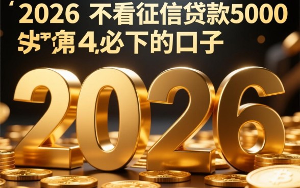 2026不看征信贷款5000必下的口子有哪些