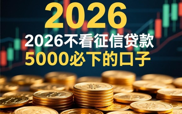 2026不看征信贷款5000必下的口子有哪些