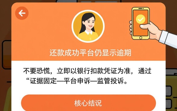 今日必下款还款了还显示逾期怎么办