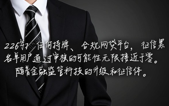 2026年征信黑名单真的能通过网贷吗