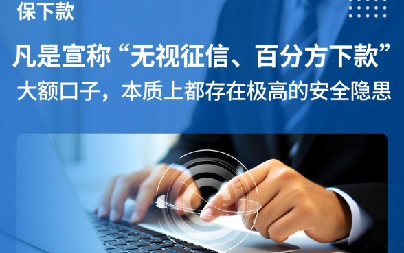 如何辨别保下款的大额口子是否安全可靠