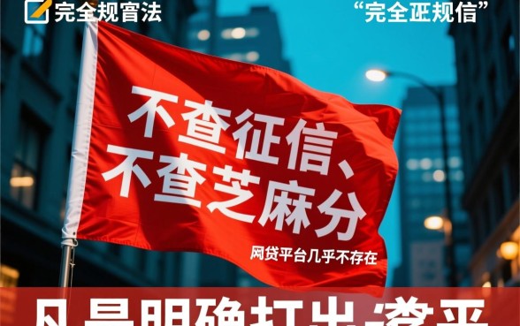 真的有不查征信不查芝麻分的网贷平台吗