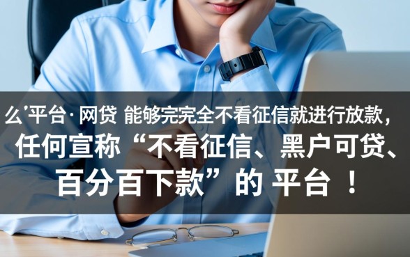 有没有网贷平台不看征信就能快速放款呢