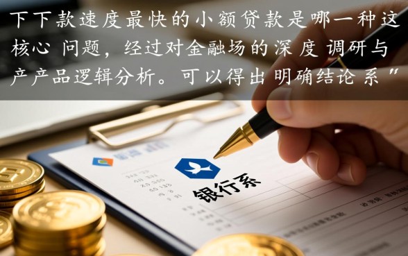 市面上下款速度最快的小额贷款是哪一种