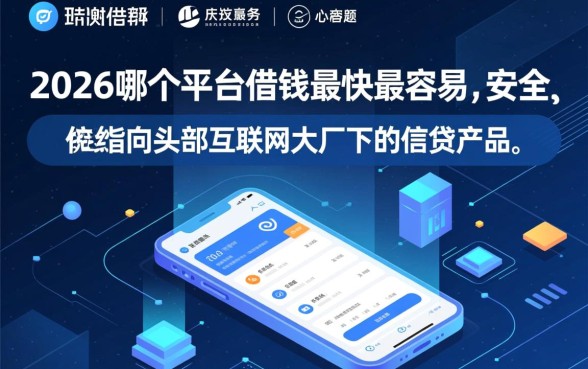 2026哪个平台借钱最快最容易