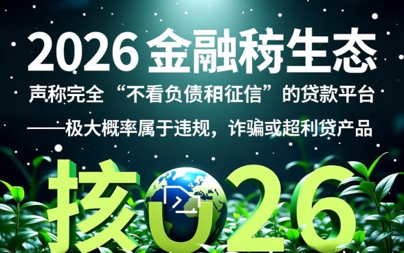 不看负债和征信的贷款app2026年有哪些