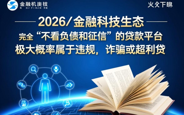 不看负债和征信的贷款app2026年有哪些