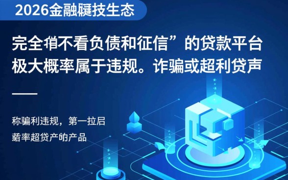 不看负债和征信的贷款app2026年有哪些