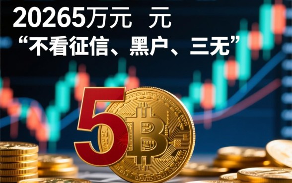 50000不看征信黑户三无2026年能下款吗
