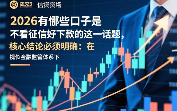 2026有哪些口子是不看征信好下款的