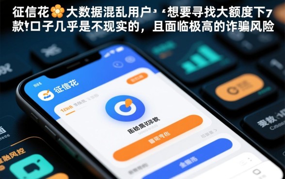 征信花大数据乱还有大额度下款的口子吗