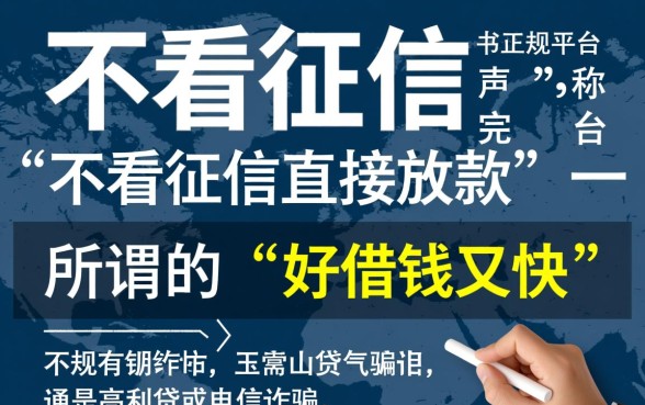 什么平台好借钱又快又不看征信