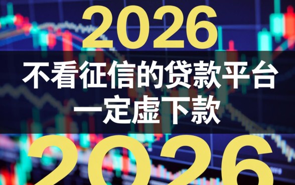 不看征信的贷款平台一定能下款2026