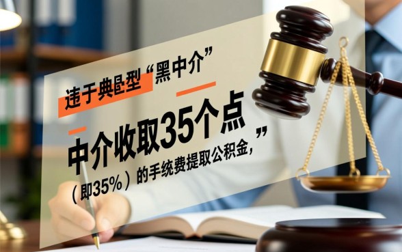 中介公积金提取8万收35个点犯法吗
