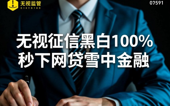 征信黑白户怎么秒下款