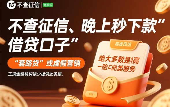 晚上也能秒下款的口子不查征信吗