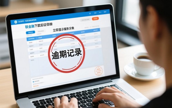 招联下款后几天征信显示逾期记录怎么办