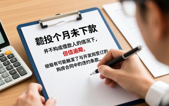 台山房贷按揭7个月没下款算逾期吗