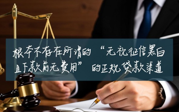 有没有无视黑白下款之前无费用的口子吗