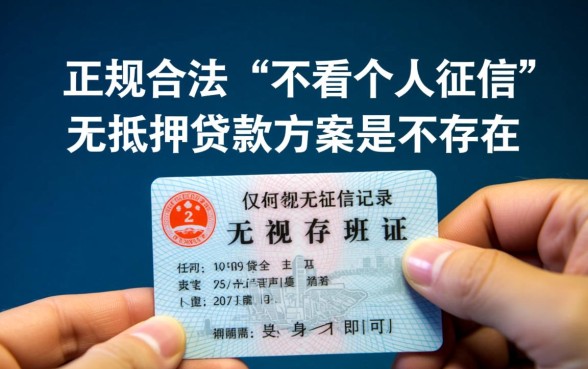 有没有不看个人征信的万无抵押贷款方案