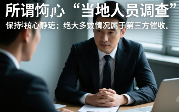 花呗借呗逾期当地人员找我调查怎么办