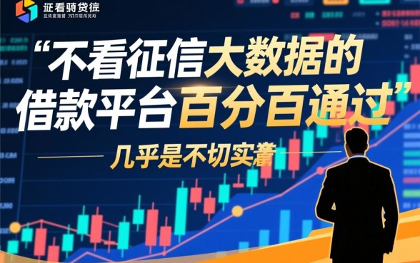 不看征信大数据的借款平台百分百通过吗
