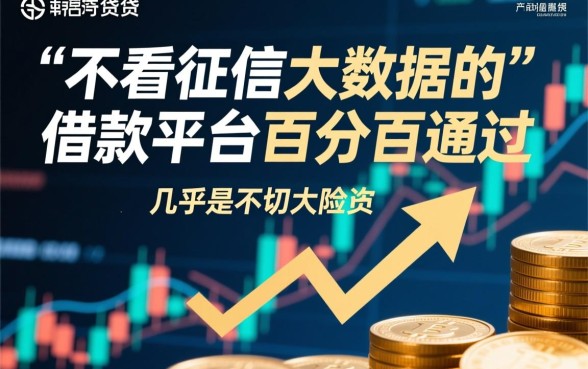 不看征信大数据的借款平台百分百通过吗