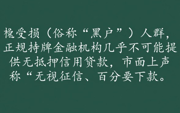 2026年不看征信能下款吗