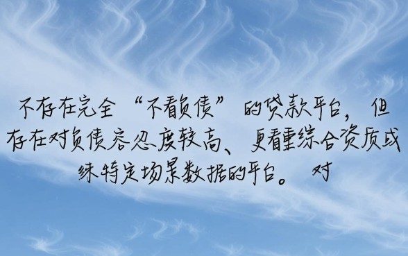 有什么网贷不看负债易通过的贷款平台