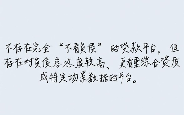 有什么网贷不看负债易通过的贷款平台