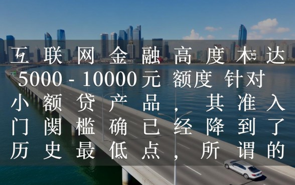 1000的小额贷款没要求吗